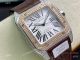 Swiss Quality Iced Out Cartier Santos de Watch Two Tone Rose Gold Sapphire Crystal (2)_th.jpg